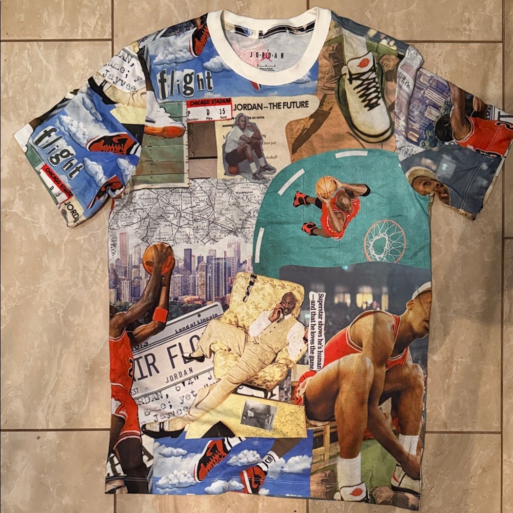 Michael Jordan Multicolor Graphic Tee